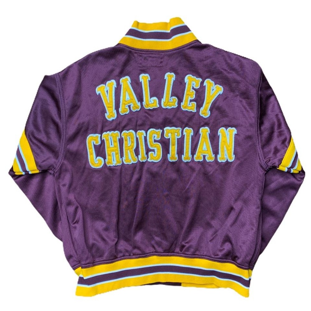 Vintage 90s Valley Christian Crusaders high school basketball team‎ jacket